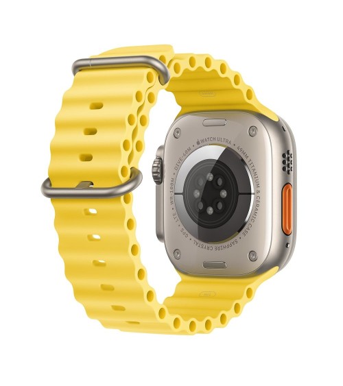 Apple Watch Ultra 2022 49 mm GPS + Cellular Titane + bracelet Océan Blanc reconditionnée | Ma Fabrik