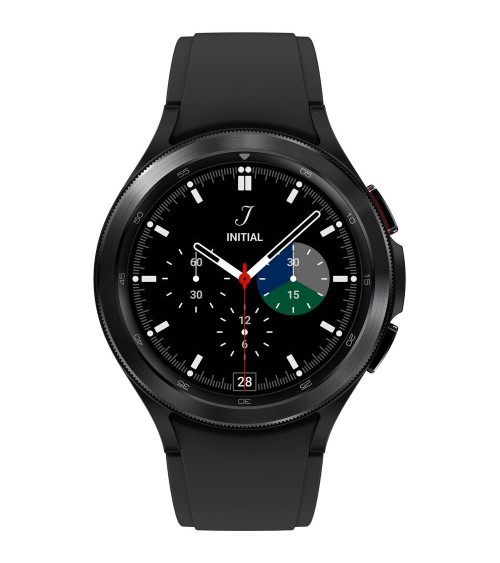Samsung Galaxy Watch 4 Classic 46 mm GPS Noir + Bracelet Noir reconditionnée | Ma Fabrik