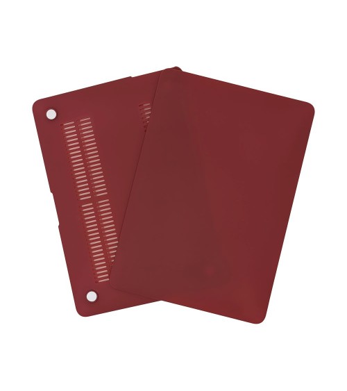 Coque Silicone MacBook Air 13" A1466 Rouge Bordeaux